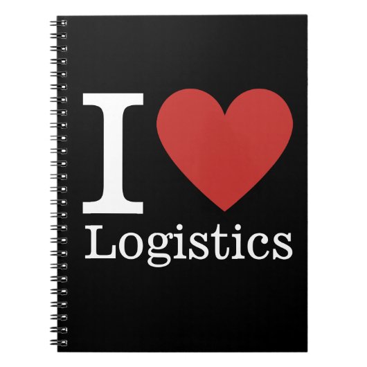 I ❤️ Liebe Logistik - Logistik-Abteilung NOTEBOOK Notizblock (Vorderseite)