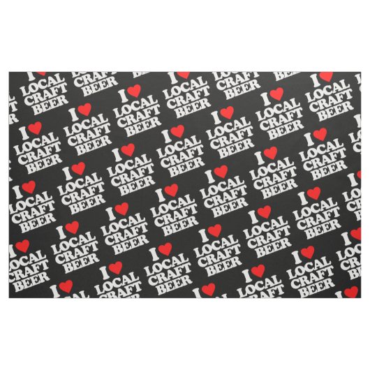 I LIEBE-LOKALES HANDWERKS-BIER STOFF (Fat Quarter (45,7 x 55,9 cm))