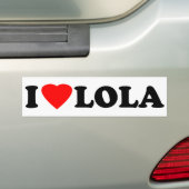 I Liebe Lola Autoaufkleber (Auf Auto)