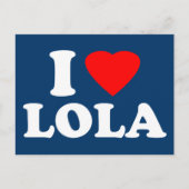 I Liebe Lola Postkarte (Vorderseite)