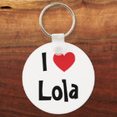 I Liebe Lola Schlüsselanhänger (Vorderseite)