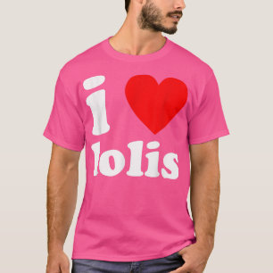 I LIEBE LOLIS Funny Anime Manga Girls Niedlich Kaw T-Shirt