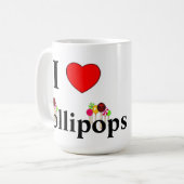 I Liebe Lollipops Kaffeetasse (Vorderseite Links)