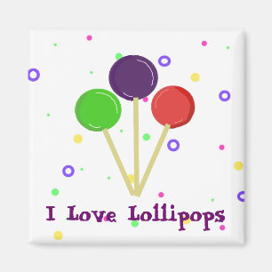 I Liebe Lollipops Magnet