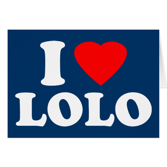 I Liebe Lolo (Vorderseite (Horizontal))