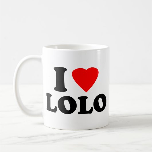 I Liebe Lolo Kaffeetasse (Links)