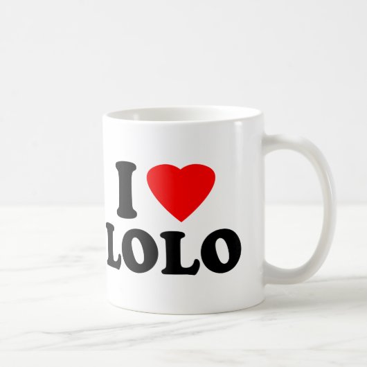 I Liebe Lolo Kaffeetasse (Rechts)