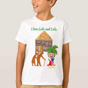 I Liebe Lolo und Lola, niedlicher Filipino, FilAm T-Shirt