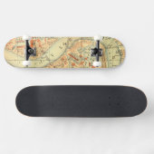 I Liebe London - Alte Vintage Karte Themse Skateboard (Horizontal)