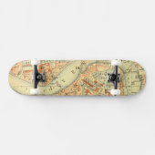 I Liebe London - Alte Vintage Karte Themse Skateboard (Horizontal)