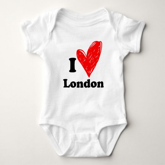 I Liebe London Baby Strampler (Vorderseite)