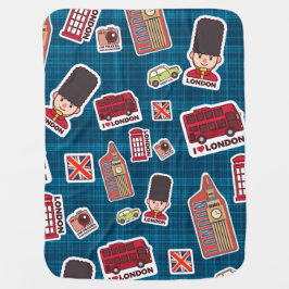 I Liebe London Babydecke