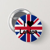 I Liebe London Button (Vorne & Hinten)