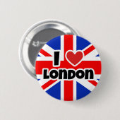 I Liebe London Button (Vorne & Hinten)
