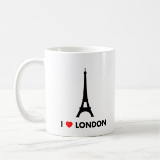 I Liebe London - Eiffel-Turm-Tasse Kaffeetasse
