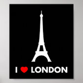 I Liebe London - Eiffelturmplakat Poster (Vorne)