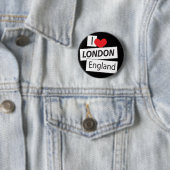I Liebe London England Button (Beispiel)