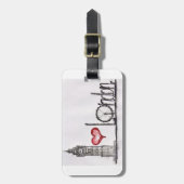 I Liebe London Gepäckanhänger (Vorderseite vertikal)