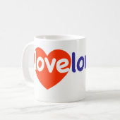 I Liebe London Kaffeetasse (Vorderseite Links)
