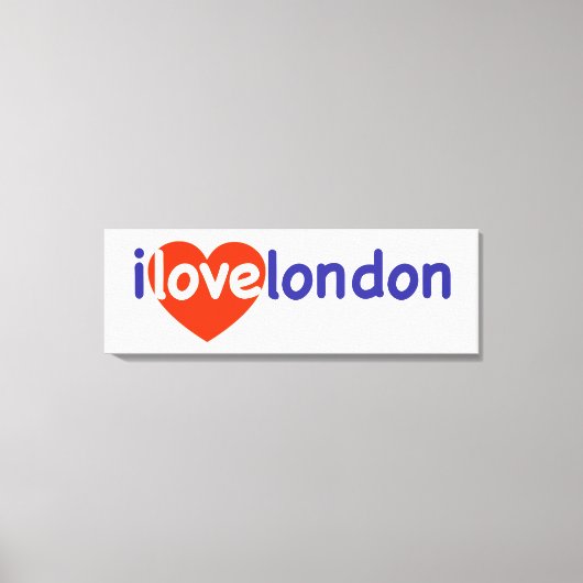 I Liebe London Leinwanddruck (Vorderseite)