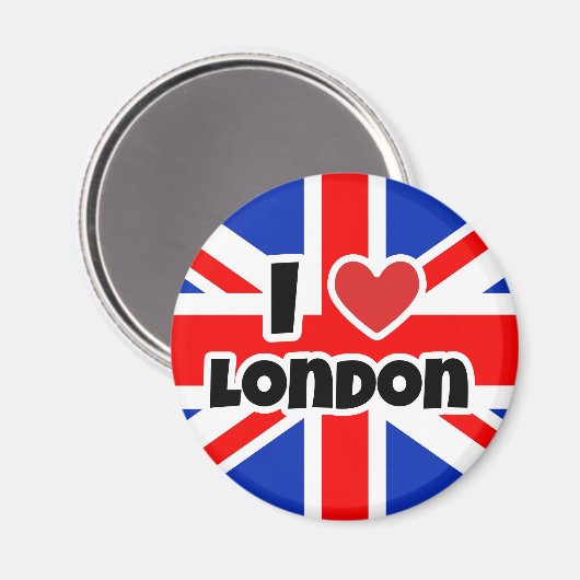 I Liebe London Magnet (Vorderseite/Rückseite)