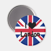 I Liebe London Magnet (Vorderseite/Rückseite)