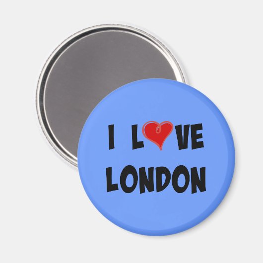 I Liebe London Magnet (Vorderseite/Rückseite)