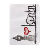 I Liebe London Magnet (Vertikal)