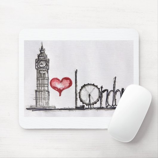 I Liebe London Mousepad (Mit Mouse)