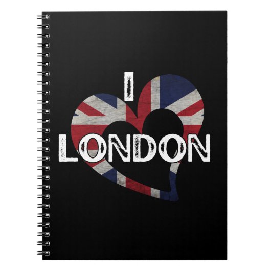 I LIEBE LONDON NOTIZBLOCK (Vorderseite)