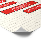 I Liebe London Poster (Ecke)