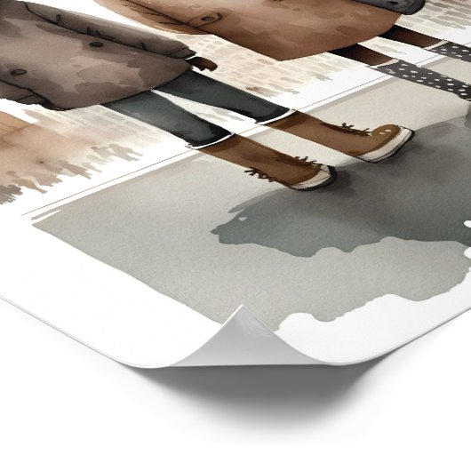 I Liebe London Poster (Ecke)