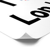 I Liebe London Poster (Ecke)