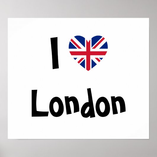 I Liebe London Poster (Vorne)