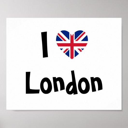 I Liebe London Poster (Vorne)