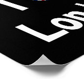 I Liebe London Poster (Ecke)