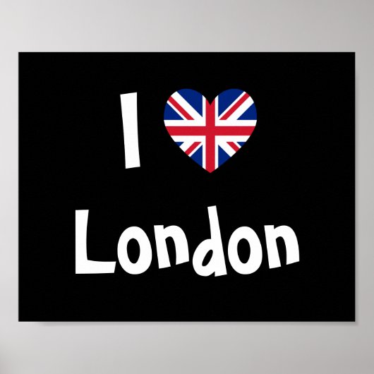 I Liebe London Poster (Vorne)