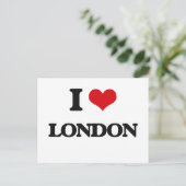 I Liebe London Postkarte (Stehend Vorderseite)