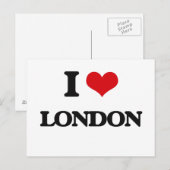 I Liebe London Postkarte (Vorne/Hinten)
