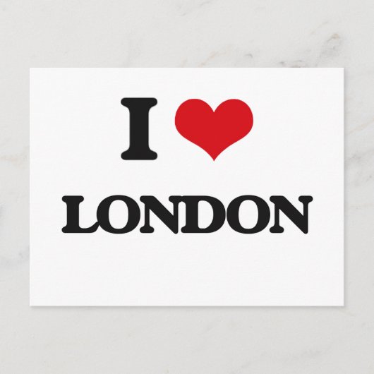 I Liebe London Postkarte (Vorderseite)