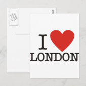 I Liebe London Postkarte (Vorne/Hinten)