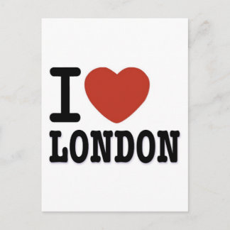 I LIEBE LONDON POSTKARTE