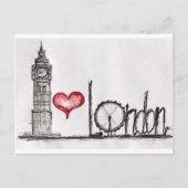 I Liebe London Postkarte (Vorderseite)
