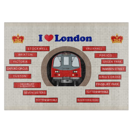 I Liebe London Schneidebrett (Vorderseite)
