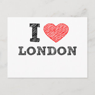 I Liebe London Sketch Souvenir Postkarte