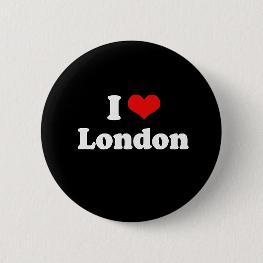 I Liebe-London-T-Shirt Weiß-T-Shirt Button (Vorderseite)