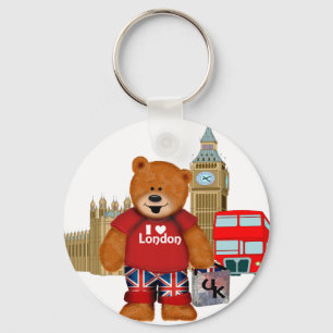 I Liebe London - Teddy-Bär Schlüsselanhänger