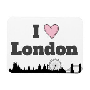 I Liebe-LondonSkyline Magnet
