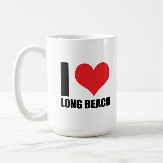 I Liebe Long Beach Kaffeetasse (Links)