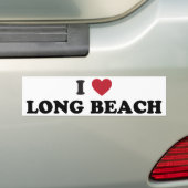 I Liebe Long Beach Kalifornien Autoaufkleber (Auf Auto)